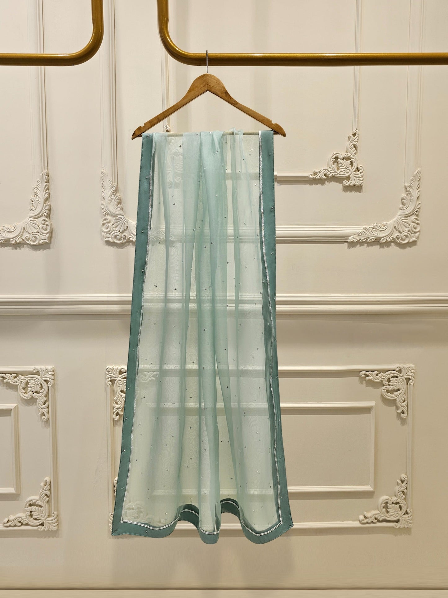 VOGUE ORGANZA-COLLECTION FROZEN BLUE STITCH