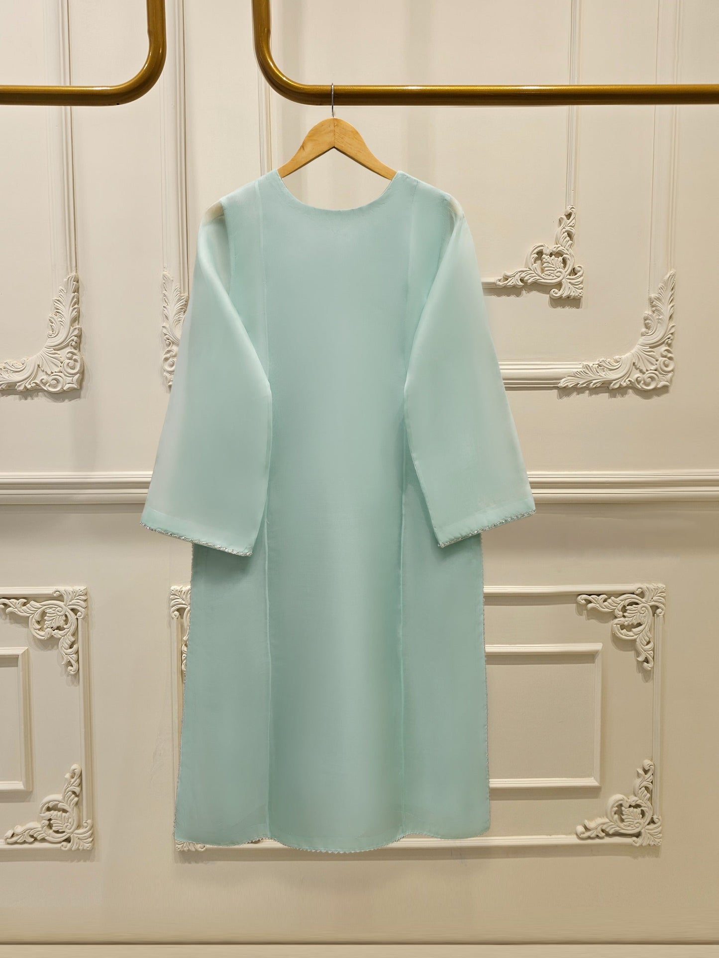 VOGUE ORGANZA-COLLECTION FROZEN BLUE STITCH