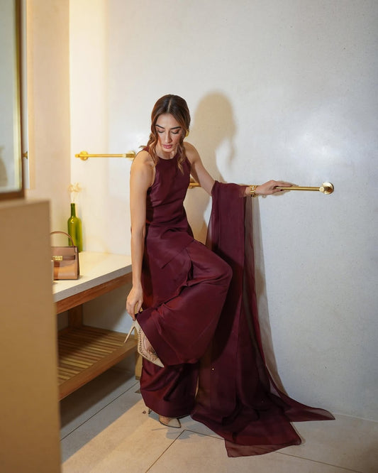 VOGUE SILK-COLLECTION CHANDNI (MAROON) STITCH